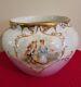 Antique Limoges France Hand Painted Porcelain Jardiniere Gold Accented 7 X 9