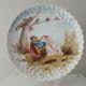 Antique Limoges France Lovers Porcelain Hand Painted French Plate 14 Inch