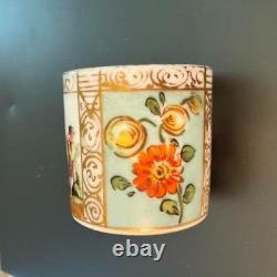 Antique Meissen Coffee Can Cup PorcelainBeautiful hand painted pastoral scenes