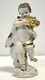 Antique Meissen Hand Painted Porcelain Ice Skater Figure As Is