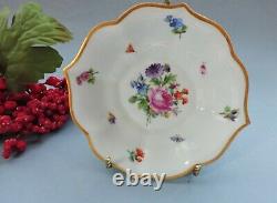 Antique Meissen hand painted Cup & Saucer