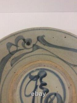 Antique Ming Dynasty Chinese Zhangzhou Swatow-Ware Bowl Blue & White
