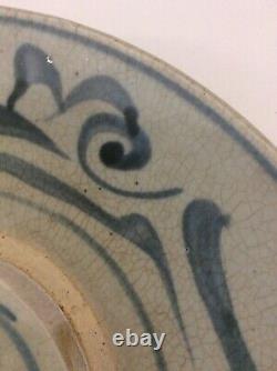 Antique Ming Dynasty Chinese Zhangzhou Swatow-Ware Bowl Blue & White