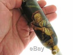 Antique Museum Quality German Pipe W Extraordinary Hand Painted Porcelain Bowl