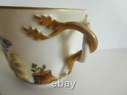 Antique Naples Capodimonte Porcelain Cup And Saucer