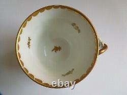 Antique Naples Capodimonte Porcelain Cup And Saucer