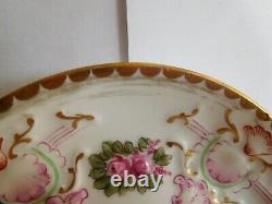 Antique Naples Capodimonte Porcelain Cup And Saucer