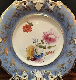 Antique New Hall Porcelain Dessert Plate C1800-1810 Hand Painted Pattern 2932