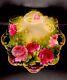 Antique P &t Germany 6 Hand Painted Porcelain Plate Beautiful Floral Mint F/s