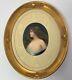 Antique Porcelain Plaque Asti Woman Signed Wagner Hand Painted German