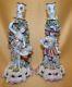 Antique Pair Of Derby Figures Of Venus With Cupid & Mars Candle Holders C1780