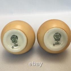 Antique Pair of George Grainger China Works Worcester Hand Painted Vases c. 1897