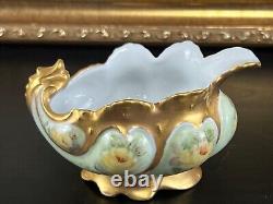 Antique RARE Pat Kneisly Signed Hand Painted Porcelain Mini Bowl