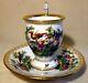 Antique Richard Klemm Porcelain Cup & Saucer Exotic Birds Insects Hand Painted B