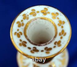 Antique Rockingham British Porcelain Bottle Vase Hand Painted