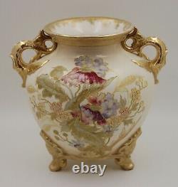 Antique Royal Bonn Hand Painted Porcelain Floral Centerpiece Jardiniere Vase