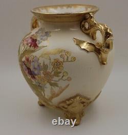 Antique Royal Bonn Hand Painted Porcelain Floral Centerpiece Jardiniere Vase