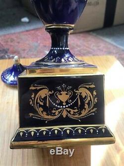Antique Royal Vienna Urn / Vase Handpainted Porcelain Height 30 cm