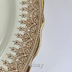 Antique Royal Worcester Vitreous Game Bird Plate Hand-Painted Gold Trim 9