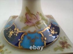 Antique SEVRES style German Rudolstadt hand painted Porcelain Urn, Vase 19th c