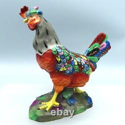 Antique Samson Paris Porcelain Figurine Chicken Hen Hand Painted Bird Figure