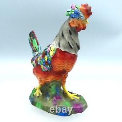 Antique Samson Paris Porcelain Figurine Chicken Hen Hand Painted Bird Figure