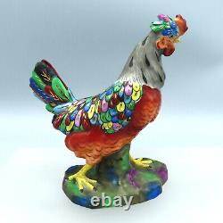 Antique Samson Paris Porcelain Figurine Chicken Hen Hand Painted Bird Figure