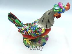 Antique Samson Paris Porcelain Figurine Chicken Hen Hand Painted Bird Figure