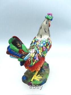 Antique Samson Paris Porcelain Figurine Chicken Hen Hand Painted Bird Figure