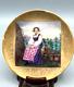 Antique Small German Porcelain Plate With Hand-painted Portrait 4