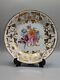 Antique Swansea Porcelain Plate Circa 1815, Hand-painted Flowers And Birds