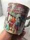 Antique Very Fine 18c Chinese Porcelain Mug Hand Painted Famille Rose Porcelain