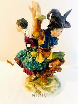 Antique Vintage Ernst Bohne & Sohne Porcelain Dance Figurine Rudolstadt Germany