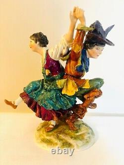 Antique Vintage Ernst Bohne & Sohne Porcelain Dance Figurine Rudolstadt Germany