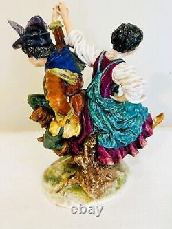 Antique Vintage Ernst Bohne & Sohne Porcelain Dance Figurine Rudolstadt Germany