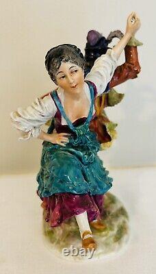 Antique Vintage Ernst Bohne & Sohne Porcelain Dance Figurine Rudolstadt Germany