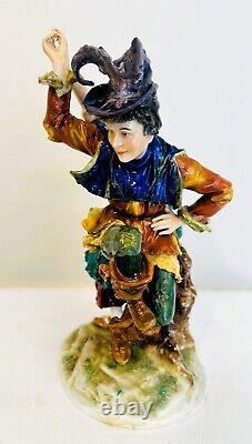 Antique Vintage Ernst Bohne & Sohne Porcelain Dance Figurine Rudolstadt Germany