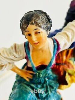 Antique Vintage Ernst Bohne & Sohne Porcelain Dance Figurine Rudolstadt Germany