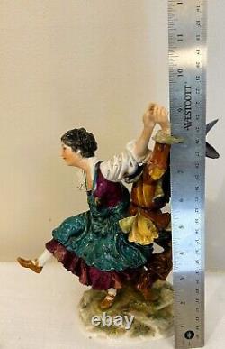 Antique Vintage Ernst Bohne & Sohne Porcelain Dance Figurine Rudolstadt Germany