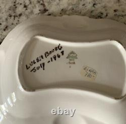 Antique Vintage Lindner Kueps Bavaria Hand Painted Stunning Porcelain Bowl