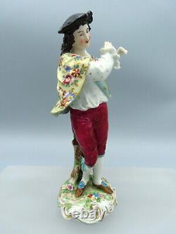 Antique Volkstedt Porcelain Figurine Gentleman Dancer Hand Painted Continental