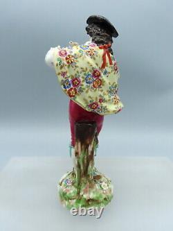 Antique Volkstedt Porcelain Figurine Gentleman Dancer Hand Painted Continental