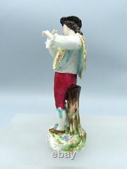 Antique Volkstedt Porcelain Figurine Gentleman Dancer Hand Painted Continental