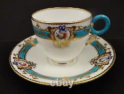Antique Worcester Tea Cup & Saucer