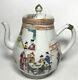 Antique C18th Century Chinese Famille Rose Teapot Finley Hand Painted