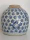 Antique Late Ming Chinese Stoneware Blue & White Ginger / Spice Jar C1640
