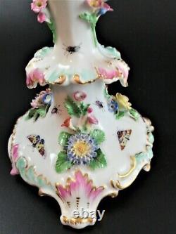 Antique porcelain candlestick hallmarked to Meissen