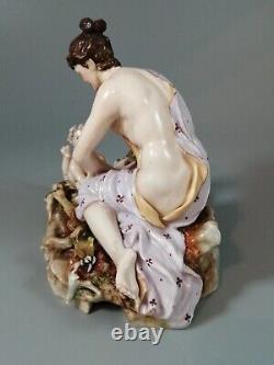 Antique porcelain figurine E & A Muller'Corona', Thuringia, 19 th