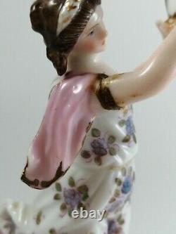 Antique porcelain figurine, Volkstedt porcelain manufactory