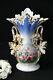 Antique Vieux Paris Old Porcelain Vase Hand Paint Floral Decor